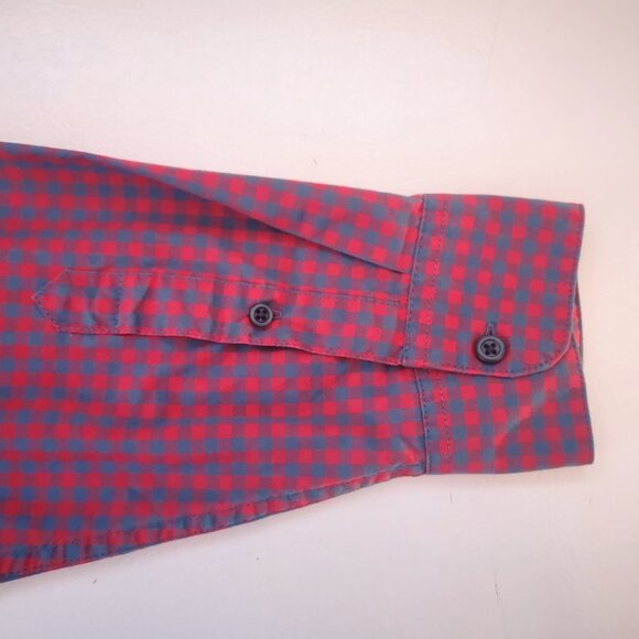 Denver Hayes Classic Fit Men's Red & Blue Checkered Casual Shirt - Picture 8 of 11